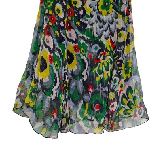 Emporio ArmaniMulticolor Chiffon Cocktail Dress - Picture 3 of 5